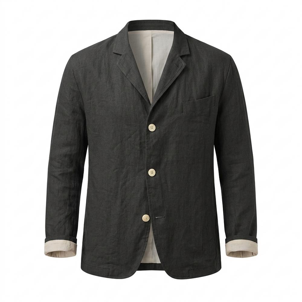 Allsaints Leather - Sasol | Single-Breasted Relaxed-Fit Blazer Men