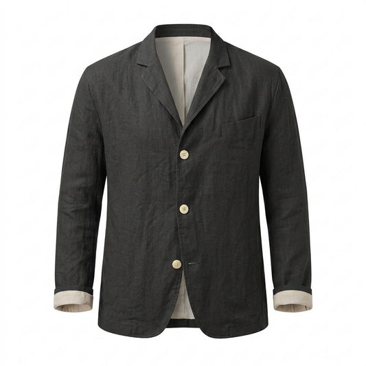 Allsaints Leather - Sasol | Single-Breasted Relaxed-Fit Blazer Men