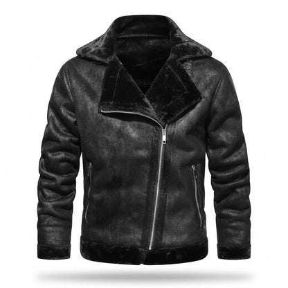 Allsaints Leather - Kaven | Lined Asymmetrical Jacket Men