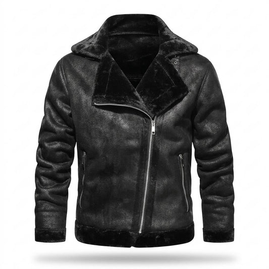 Allsaints Leather - Kaven | Lined Asymmetrical Jacket Men