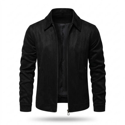 Allsaints Leather - Caken | Sueded Zip-Up Jacket Men