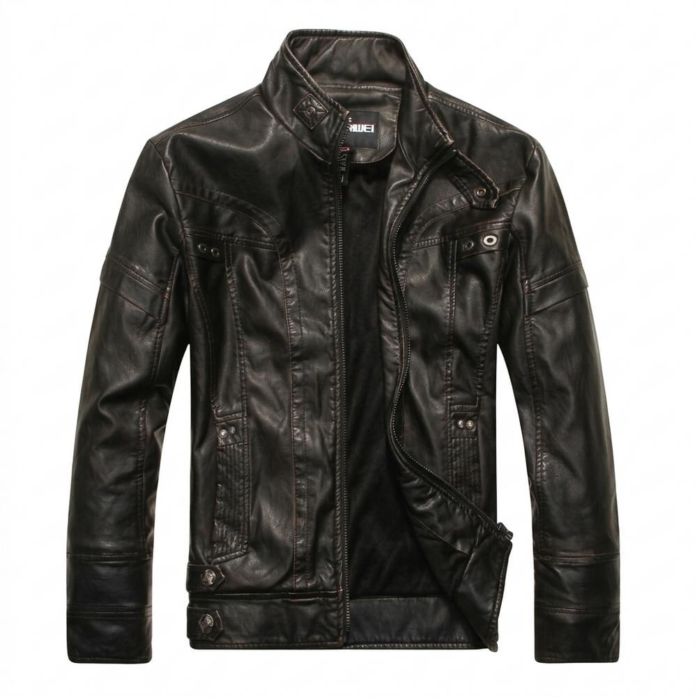 Allsaints Leather - Yefim | Stand-Collar Zip-Up Leather Jacket Men