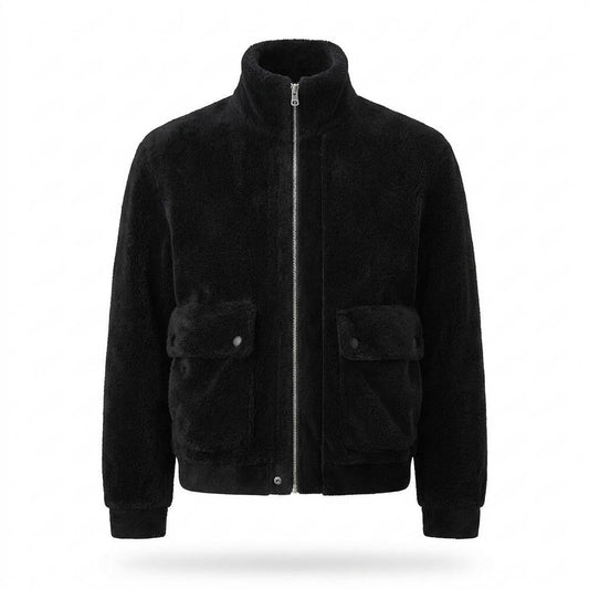 Allsaints Leather - Virel | Fleece Zip-Up Jacket Men