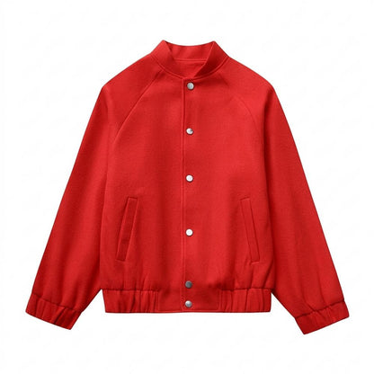 Allsaints Leather - Cavan | Felted Snap-Button Jacket Unisex