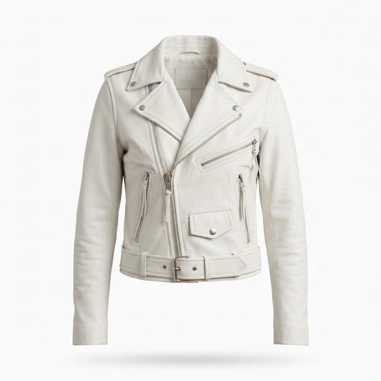 Allsaints Leather - Calev | Asymmetrical Belted Leather Jacket Women