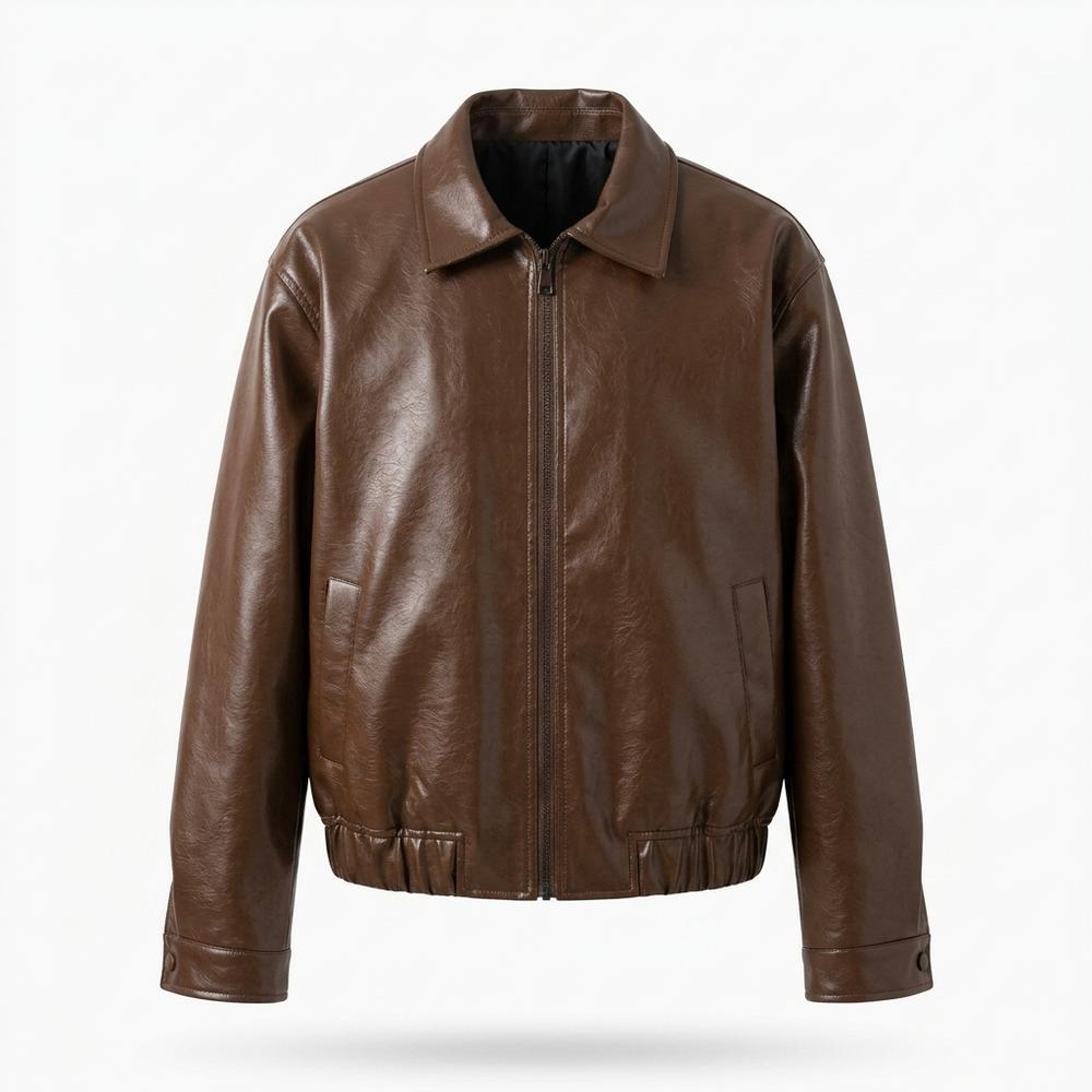 Allsaints Leather - Tolen | Zip-Up Lined Leather Jacket Men