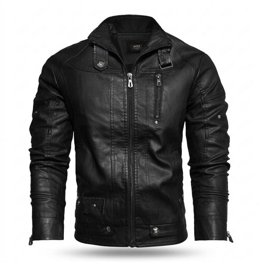 Allsaints Leather - Seven | Zip-Up Fitted Leather Jacket Men