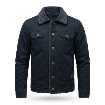 Allsaints Leather - Kemir | Fleece-Lined Button-Front Jacket Men