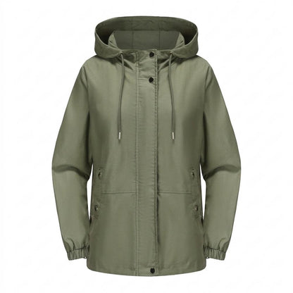 Allsaints Leather - Sasel | Hooded Buttoned Jacket Women