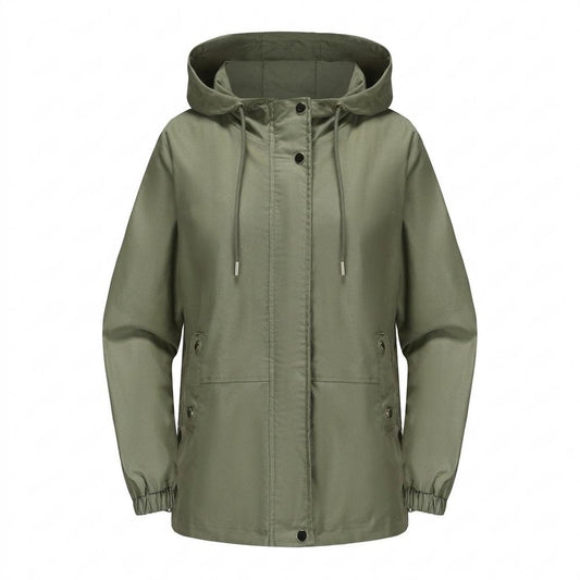Allsaints Leather - Sasel | Hooded Buttoned Jacket Women