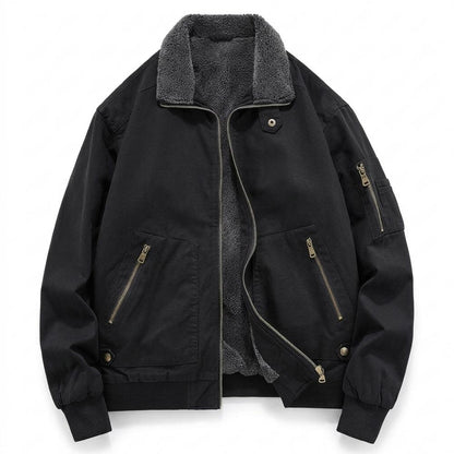 Allsaints Leather - Casan | Sherpa-Lined Bomber-Style Jacket Men