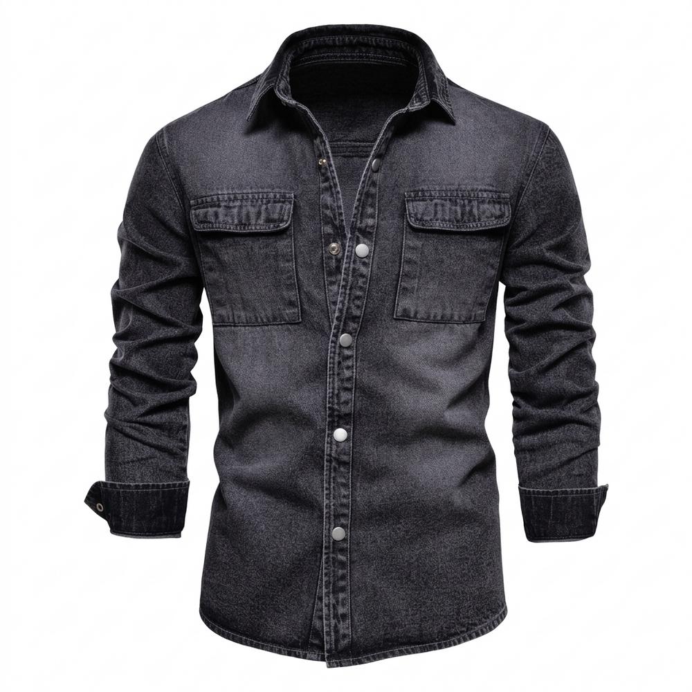Allsaints Leather - Lator | Washed Button-Front Shirt Men