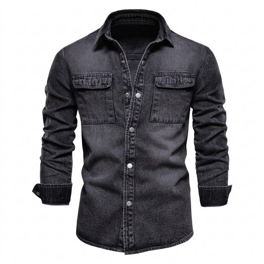 Allsaints Leather - Lator | Washed Button-Front Shirt Men