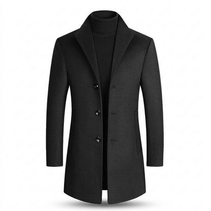 Allsaints Leather - Dupom | Single-Breasted Tailored Coat Men