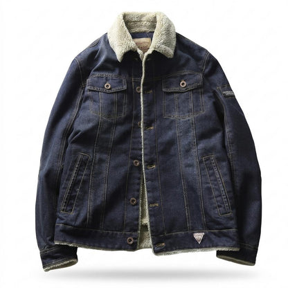 Allsaints Leather - Cobam | Fleece-Lined Button-Up Denim Jacket Men
