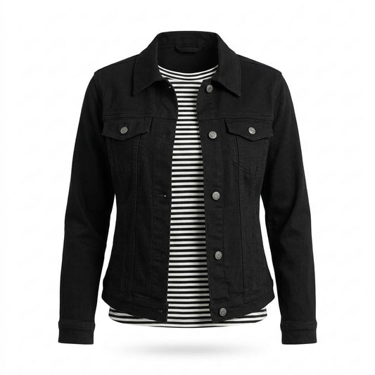 Allsaints Leather - Arlev | Buttoned Fitted Denim Jacket Women
