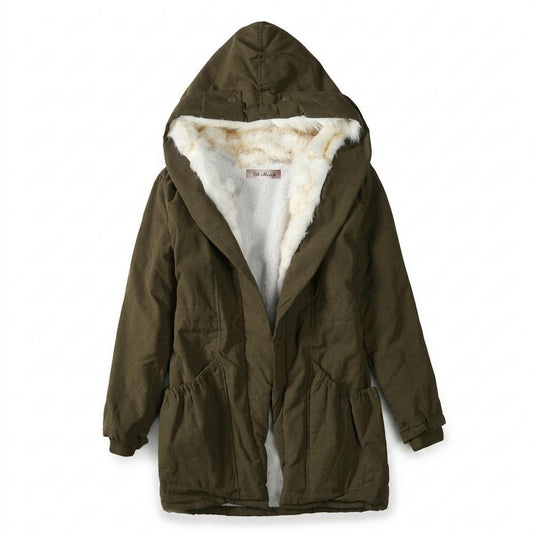 Allsaints Leather - Ronav | Sherpa-Lined Hooded Coat Women