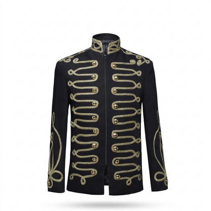 Allsaints Leather - Roven | Embroidered Tailored Jacket Men