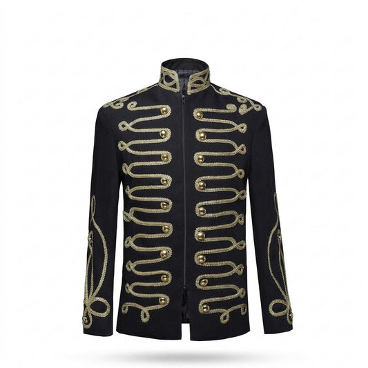 Allsaints Leather - Roven | Embroidered Tailored Jacket Men