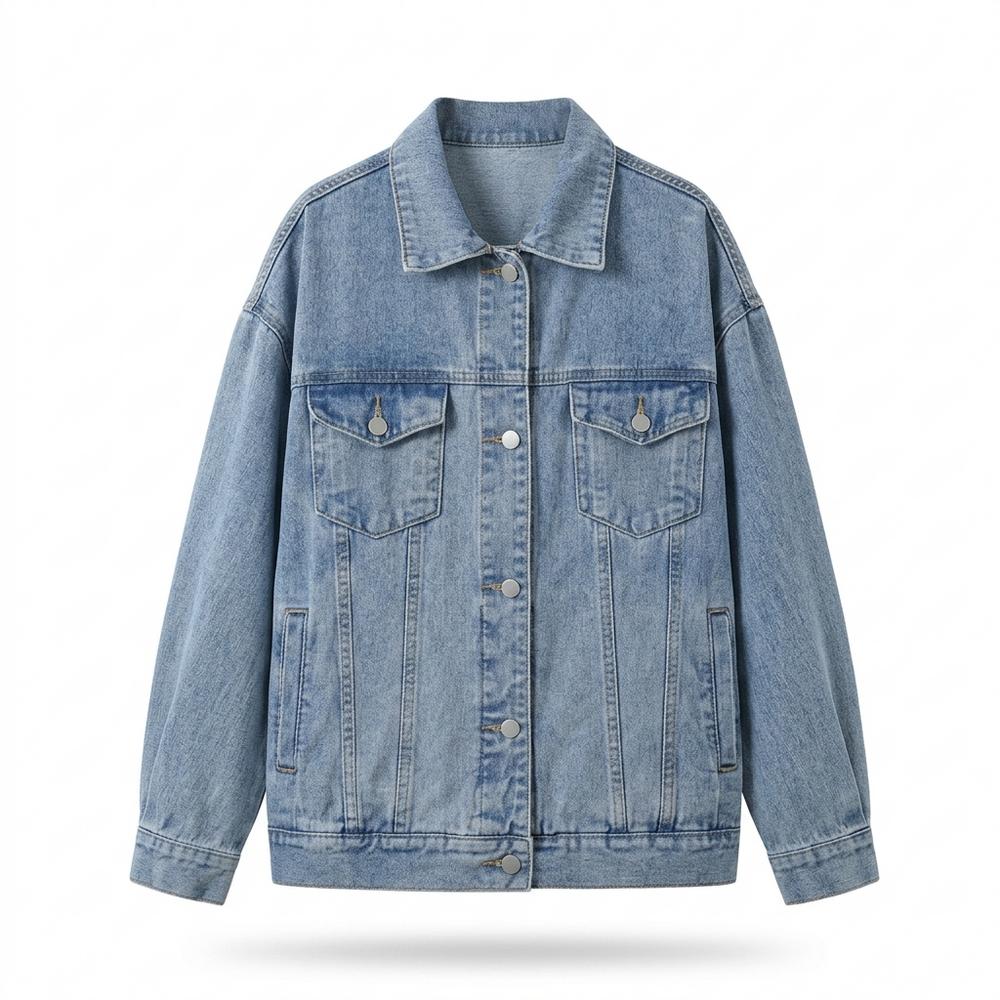 Allsaints Leather - Leran | Oversized Button-Front Denim Jacket Women