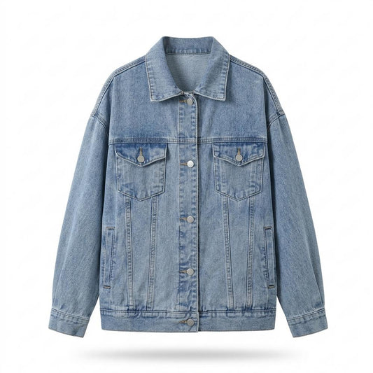 Allsaints Leather - Leran | Oversized Button-Front Denim Jacket Women
