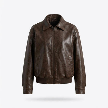 Allsaints Leather - Zenal | Zip-Up Collared Leather Jacket Women