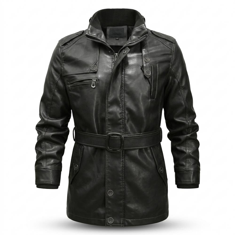 Allsaints Leather - Zalen | Belted Lined Coat Men
