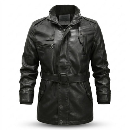 Allsaints Leather - Zalen | Belted Lined Coat Men