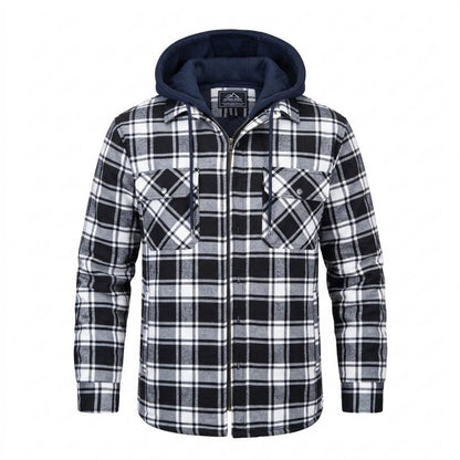 Allsaints Leather - Lasin | Plaid Hooded Jacket Men