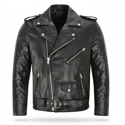 Allsaints Leather - Keron | Asymmetrical Belted Leather Jacket Unisex
