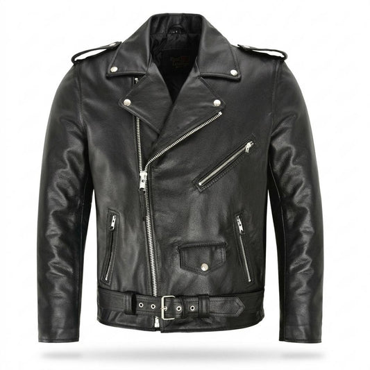 Allsaints Leather - Keron | Asymmetrical Belted Leather Jacket Unisex
