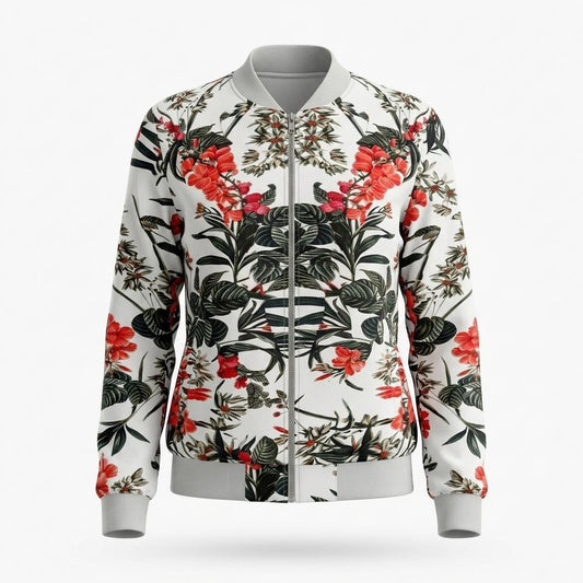Allsaints Leather - Yures | Floral Print Zip-Up Jacket Women