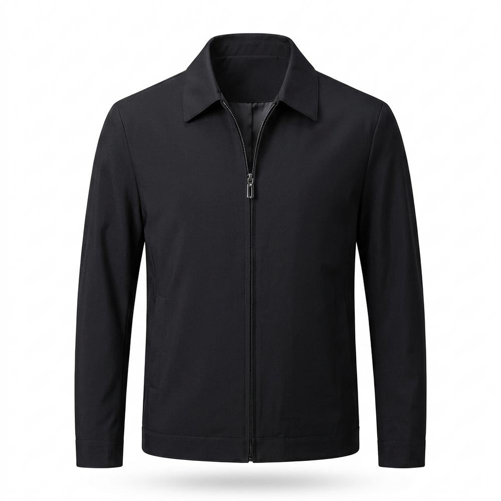 Allsaints Leather - Zarev | Zip-Up Collared Jacket Men