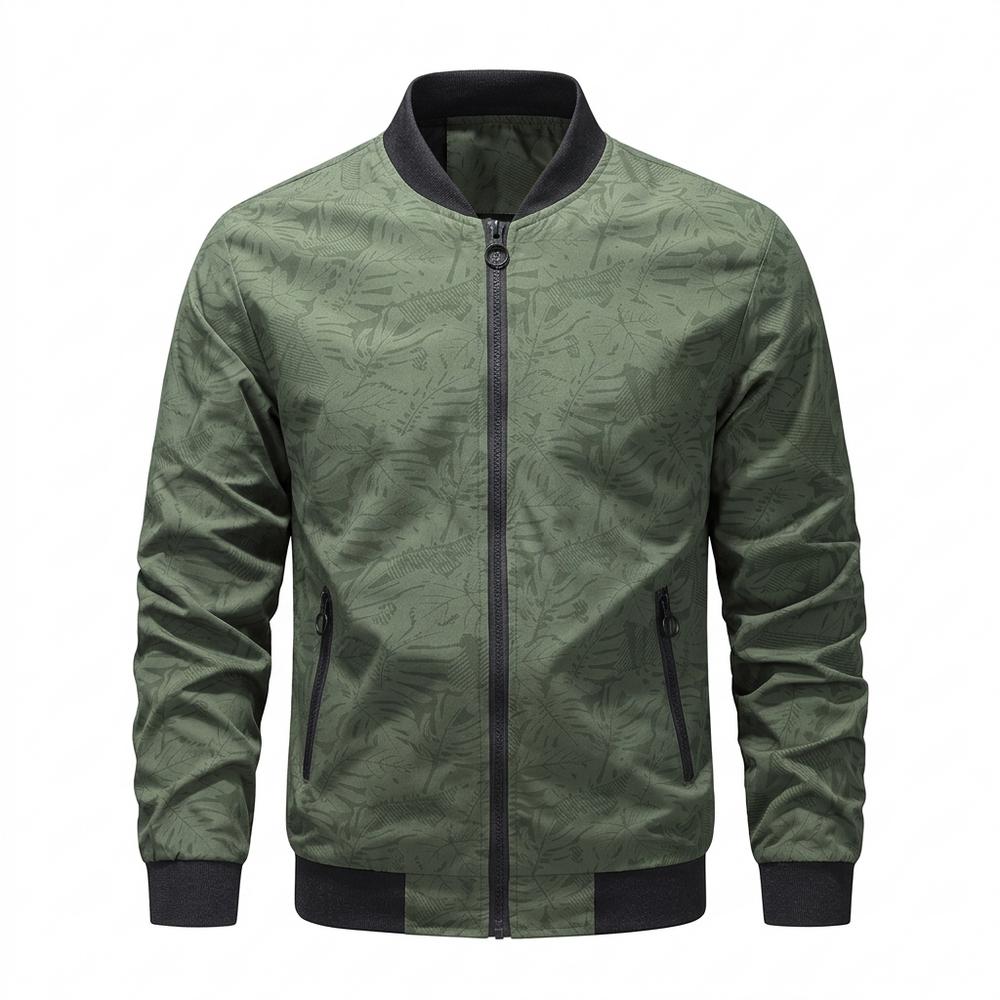 Allsaints Leather - Risil | Patterned Ribbed Jacket Men