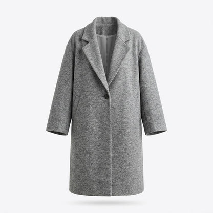 Allsaints Leather - Ritor | Heathered Single-Breasted Coat Women