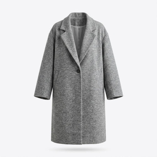 Allsaints Leather - Ritor | Heathered Single-Breasted Coat Women