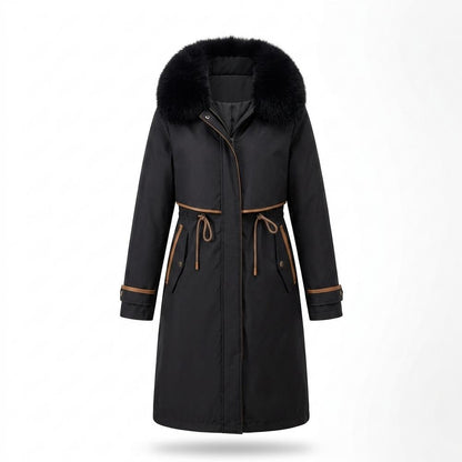 Allsaints Leather - Lolom | Fur-Trimmed Drawstring-Waist Coat Women