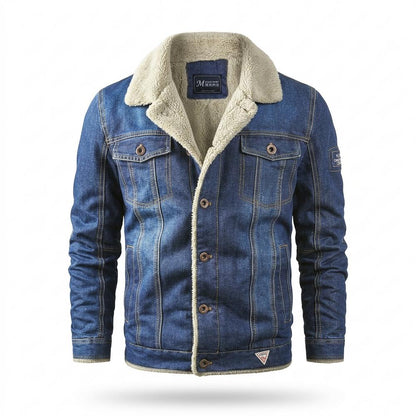 Allsaints Leather - Sukil | Sherpa-Lined Button-Front Denim Jacket Men