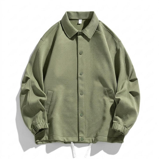 Allsaints Leather - Neken | Textured Button-Up Jacket Unisex