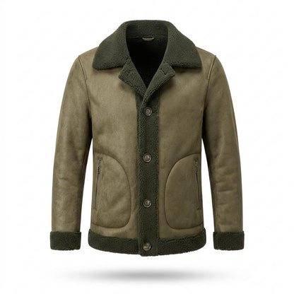 Allsaints Leather - Senor | Reversible Sherpa-Lined Jacket Men