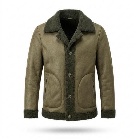 Allsaints Leather - Senor | Reversible Sherpa-Lined Jacket Men