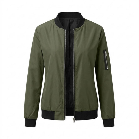 Allsaints Leather - Vimin | Zipped Ribbed-Trim Jacket Women