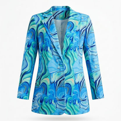 Allsaints Leather - Tavar | Printed Single-Breasted Blazer Women