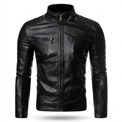 Allsaints Leather - Lehal | Quilted Slim-Fit Leather Jacket Men