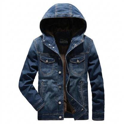 Allsaints Leather - Momen | Hooded Lined Denim Jacket Men
