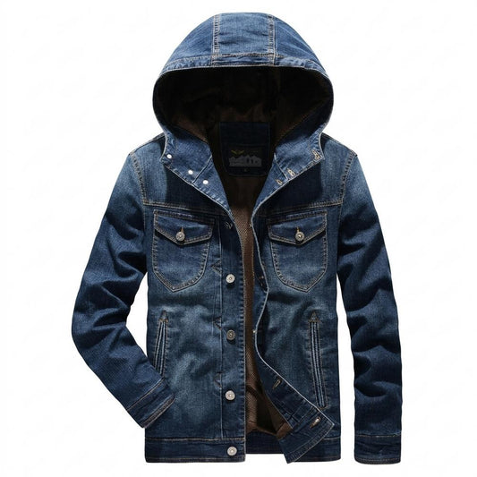 Allsaints Leather - Momen | Hooded Lined Denim Jacket Men