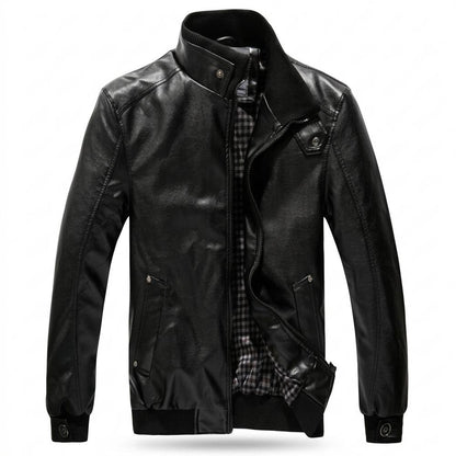 Allsaints Leather - Ladan | Zip-Up Stand-Collar Leather Jacket Men