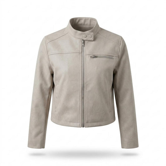 Allsaints Leather - Varan | Zip-Up Suede-Effect Jacket Women