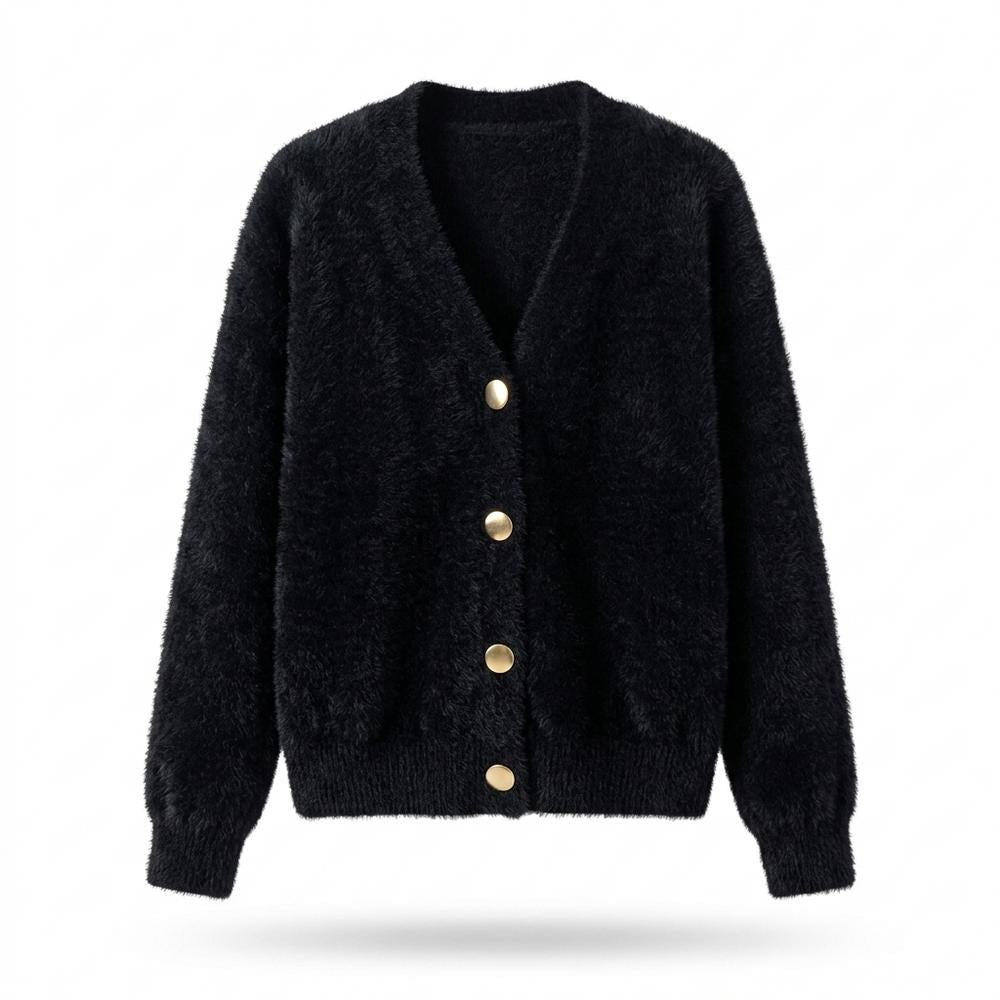 Allsaints Leather - Ardar | Fluffy Button-Up Knit Cardigan Women