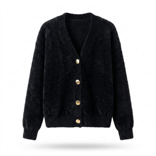 Allsaints Leather - Ardar | Fluffy Button-Up Knit Cardigan Women